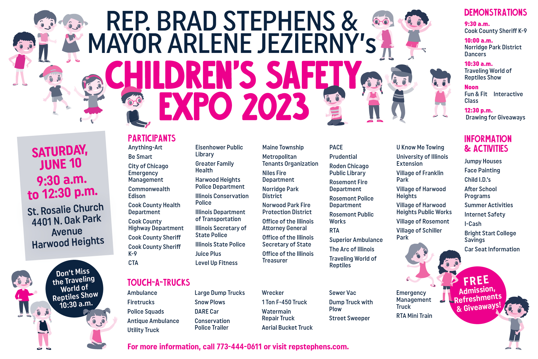 Rep. Brad Stephens & Mayor Arlene Jezierny Children’s Safety Expo